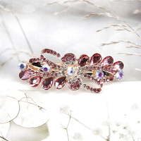 6cm petit Morandi cheveux accessoires strass arc queue de cheval cheveux pince à ressort maman mode coiffure cristal petite épingle à cheveux