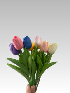 Fiori di tulipano artificiali, fiori per matrimoni, composizioni <span class=keywords><strong>floreali</strong></span> per matrimoni, fornitori di decorazioni per matrimoni, fiori decorativi, decorazioni per la casa - Product Image 4