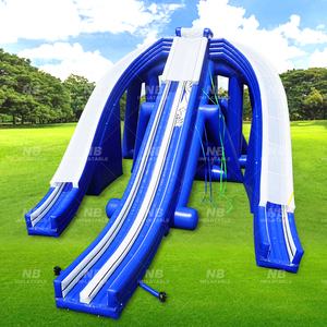Tobogán Acuático Inflable Comercial para Adultos, Tobogán de Playa Largo en Venta, Tobogán Acuático Inflable para Parques Acuáticos - Product Image 5