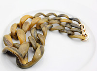 Collier Ras-du-Cou Chunky en Chaîne Longue Acrylique Marbrée de Couleur Résine Plastique Mode Punk pour Femmes Bijoux