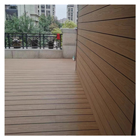 Planches de terrasse en composite WPC modernes personnalisables, allées extérieures, terrasses de jardin, finition grain de bois brossé, emboîtables, imperméables