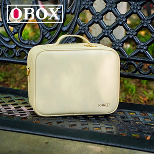 Sac de toilette OBOX avec miroir HD 3 couleurs pour les artistes des ongles, organiseur de rangement pratique pour les visites de clients - Product Image 1