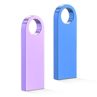 Flash Drive emas kustom USB 2.0, Flash Drive gaya pena kapasitas 32GB hingga 128GB Thumb Drive Promosi logam