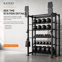 Pack d'accessoires d'entraînement KANDO Fitness Race avec options de poids réglables, construction en caoutchouc durable et design antidérapant pour