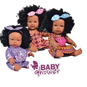 Muñeca de Juguete de Vinilo de 12 Pulgadas, Modelo de Piel Negra, con Música, Niña Afroamericana, Producto Más Vendido de 2024 - Product Image 1