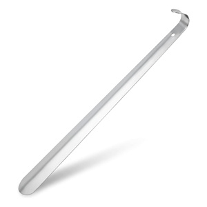 Premium Metal Long Handle Wide Stainless Steel Shoe Spoon Shoe <b>Helper</b> Shoe Horn with Custom logo - Product Image 1