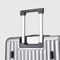 Ensemble de 3 valises de 24 pouces en polyester/modal imperméables et légères avec serrure et poignée télescopique, design moderne unisexe – Vente en gros