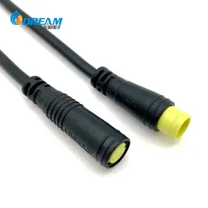 M8 Wasserdichtes Stecker-Buchsen kabel IP65 2 3 4 5-poliges Stecker-Verlängerung kabel für den Außenbereich