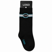 Chaussettes d'équitation professionnelles à compression respirante, hauteur genou, avec logo personnalisé
