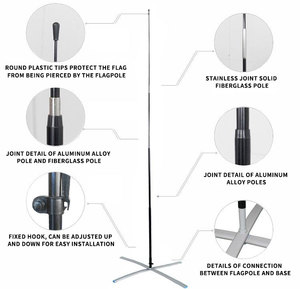 Прочные флаги FEAMONT с логотипом, флаги с перьями, пляжные флаги, рекламные баннеры, флаги NFL - Product Image 4