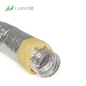 יצרן צינורות Lakeso HVAC עבור צינורות אוויר גמישים מבודדים