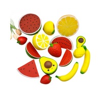 Mainan Buah PU untuk Anak-Anak - Bentuk Semangka Lemon Pisang Stroberi, Slow Rebound, Grosir, Mainan Pereda Stres