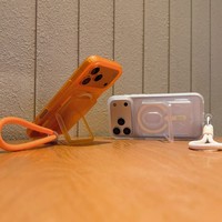 Étui de téléphone transparent magnétique 3-en-1 avec porte-cartes et dragonne pour iPhone 11 12 13 14 15 16 17 Pro