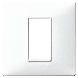White Wall <b>Switch</b> Plate 13x8x0.9 Cm Vimar - Product Image 1
