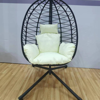 Fauteuil créatif patio jardin balcon cour salon tissage extérieur/intérieur fait à la main en osier rotin balançoire chaise suspendue