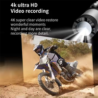 Venta al por mayor nuevo diseño HD 1080P WiFi linterna impermeable deportes DV Cámara bicicleta motocicleta casco Cámara