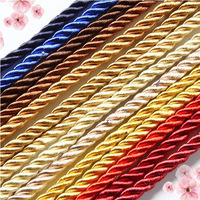 Vente en gros 100M/bundle Corde en polyester torsadée multicolores de 5 mm pour le camping Écologique Imperméable Multifonction Utilisation en extérieur