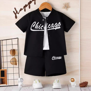 Nouvel ensemble trois pièces de vêtements de sport pour garçons, style streetwear, pour le commerce électronique transfrontalier - Product Image 5