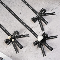 Cordon à suspendre décoratif personnalisé Cordon de parfum Ruban gros-grain Arc de satin Arc de ruban d'aromathérapie pour la décoration de voiture