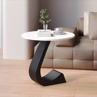 Table d'appoint de style moderne et luxueux pour salon, petite table basse en ardoise, table de chevet haut de gamme, table d'appoint ronde créative