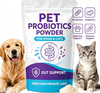 Poudre de Probiotiques pour Animaux OEM ODM, Complément de Soutien Digestif pour Chiens et Chats, Poudre Probiotique pour la Santé Digestive