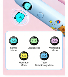 <span class=keywords><strong>Brosse</strong></span> à dents électrique pour enfants avec écran LED coloré, 5 modes, animaux de dessin animé, poils doux, étanche IPX7, pour adolescents de 5 à 18 ans - Product Image 3