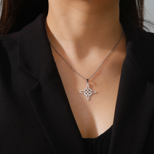Collar con Nudo de Bruja de <span class=keywords><strong>Skyrim</strong></span> para Wicca y Brujería, Gargantilla de Acero Inoxidable, Amuleto Vintage, Joyería Sobrenatural, Regalo para Mujer - Product Image 4