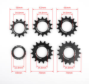 POLSO FC002 Piñón <span class=keywords><strong>de</strong></span> una sola velocidad Track 1/<span class=keywords><strong>8</strong></span> \ "AL 7075 Velodrome Fixed Gear con recubierto AL 7075 Sprocket/Cogs Material <span class=keywords><strong>de</strong></span> aleación - Product Image 5