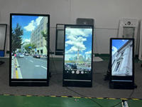 Lecteur de publicité portable pour l'extérieur 32 43 55 pouces Smart Touch Sinage Android Affiche numérique LCD alimentée par batterie