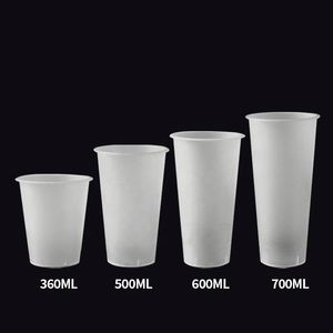 Vasos de Plástico Transparente para Llevar con Impresión de Logotipo Personalizado, 16oz 24oz 32oz, Vasos Desechables de PP Resistentes para Bebidas Frías, Disponibles con Tapas - Product Image 1