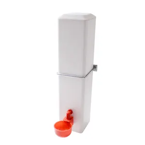 Bebedor automático de aves, de plástico com copo de água