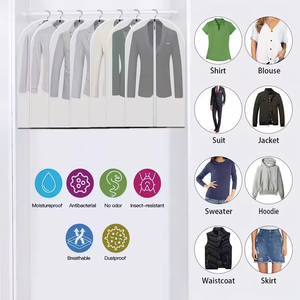 Платье пылезащитный чехол для одежды упаковка платье хлопок свадебное платье сумка для одежды - Product Image 5