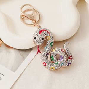 2025 New Snake Metal Keychain 3D Snake Animal Keychain <b>Bag</b> Pendant Metal Keychain Suitable for 2025 New Year <b>Gift</b> - Product Image 3