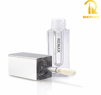 Contenant carré transparent ML8800A pour gloss à lèvres avec applicateur, idéal pour gloss maison, huile à lèvres et emballage de soins beauté pour les lèvres