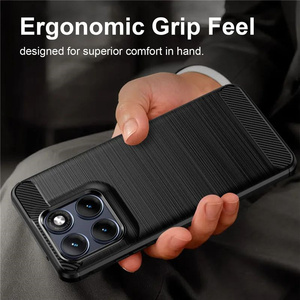 Étui pour Motorola Edge 70 Ultra, compatible avec Motorola Edge 50 60 70 Fusion <span class=keywords><strong>Moto</strong></span> 70 Ultra, coque en fibre de carbone, pare-chocs en silicone antichoc - Product Image 5