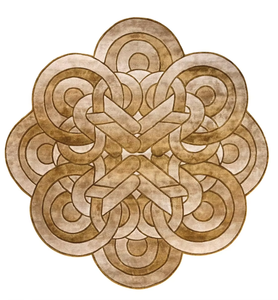 Nouvel arrivage de tapis en laine nouée à la main de haute qualité avec logo personnalisé tapis lavable antidérapant écologique imprimé en 3D ensembles de tapis design - Product Image 4