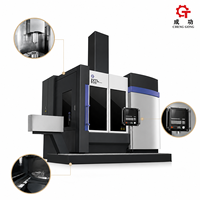 Torno CNC Vertical de Alta Precisión para Trabajos Pesados con Plato Giratorio y Transportador de Virutas