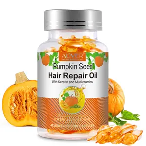 Cápsulas de óleo de semente de abóbora para tratamento capilar profissional vitamina E fortalece o cabelo