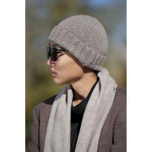 100% Bonnet en laine de mouton mongole biologique unisexe gris biologique | Super chaud respirant écologique personnalisé et vente en gros - Product Image 5