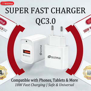 Cargador de Pared Portátil <span class=keywords><strong>Solma</strong></span> GaN 100W PD con USB C para Celulares Apple iPhone y Samsung - Product Image 1