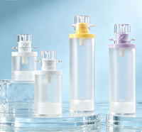 Bouteille vide en forme de chapeau pour vente en gros, 30-120 ml, finition transparente/givrée, distributeur de lotion/sérum/fond de teint, emballage cosmétique