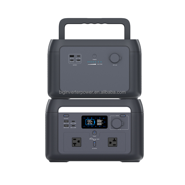 1000W Portable Power Station Solar Generator LiFePO4 600Wh 3000 Cycles UPS Quiet Fast Charge