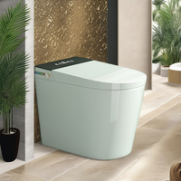 Petite taille intelligente automatique inductive céramique toilette intelligente articles sanitaires télécommande 590*380*445MM monté au sol
