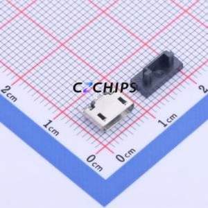YTC-MC5T-42 USB Connector Through hole Component (THT) Connector Micro-B Female Through Hole 5P - Product Image 1