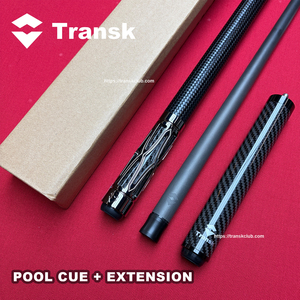 Queue de billard de haute qualité en fibre de carbone noire avec joint central en alliage d'aluminium et manche en érable - Product Image 2