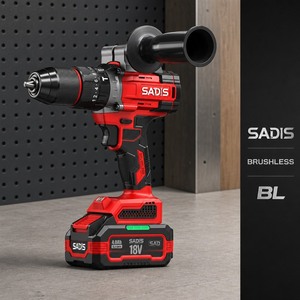 SADIS Taladro Atornillador Inalámbrico Portátil de 18V, Juego de Taladro Manual Multifunción sin Escobillas, Kits con Batería Recargable - Product Image 4