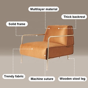 <span class=keywords><strong>Fauteuil</strong></span> moderne <span class=keywords><strong>pour</strong></span> salon, hôtel, villa, café, club, négociation, pont, <span class=keywords><strong>fauteuil</strong></span> <span class=keywords><strong>de</strong></span> loisirs, selle, chaise <span class=keywords><strong>de</strong></span> salle à manger, tissu doux, acier - Product Image 2