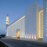 Panneau d'écran mural décoratif islamique arabe GRC panneau de découpe en fibre de ciment personnalisé pour décoration murale extérieure
