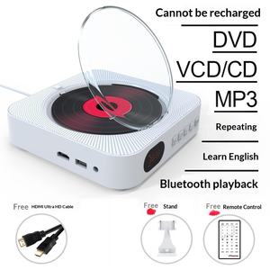 <span class=keywords><strong>Lecteur</strong></span> de <span class=keywords><strong>CD</strong></span>/DVD miniature mural <span class=keywords><strong>pour</strong></span> l'apprentissage précoce des enfants en anglais, avec télécommande, portable, <span class=keywords><strong>pour</strong></span> écran d'horloge-réveil - Product Image 3