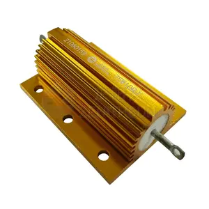 75W Power travagem ouro alumínio alojado resistor